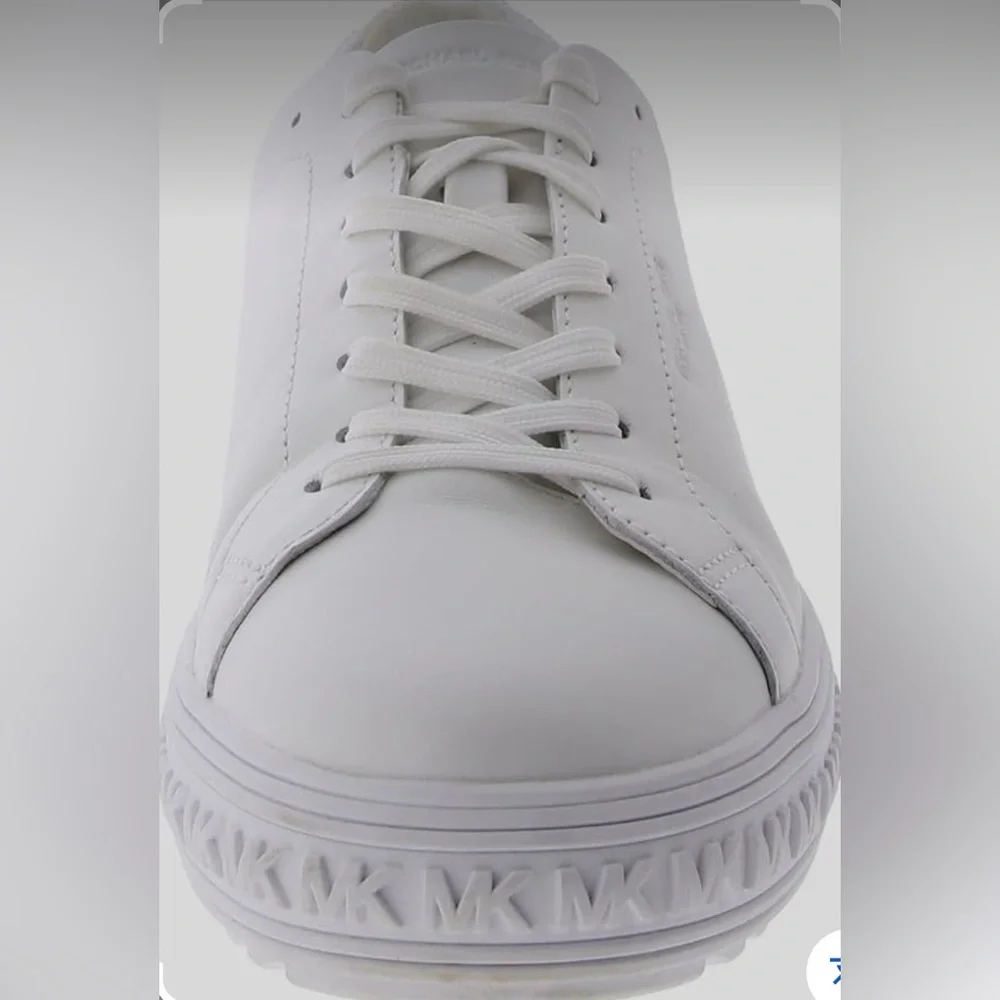 Michael Kors Sneakers Leather EUC Sz 6 White - Picture 10 of 12